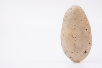 Naturally shaped rock objects on a white background.