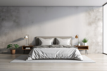 Tranquil and Chic Bedroom Oasis with Modern Minimalist Design