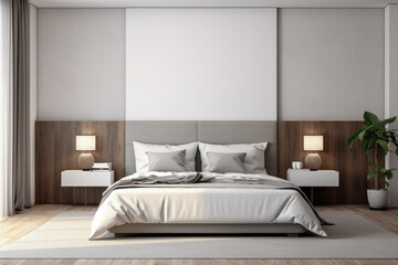 Tranquil and Chic Bedroom Oasis with Modern Minimalist Design