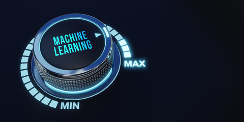 Fototapeta na wymiar Machine learning artificial intelligence AI concept. 3d illustration