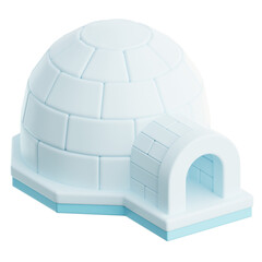 Igloo, 3D Icons on transparent background