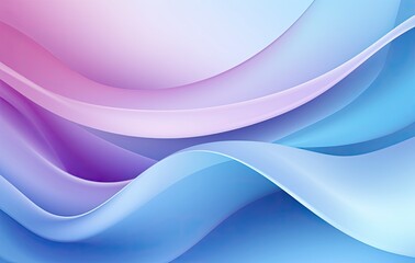 Smooth and Shiny Abstract Background with Cool Blue and Purple Flowing Fabric Style in Light Sky-Blue and Pink.