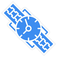 Vector Design Wristwatch Icon Style