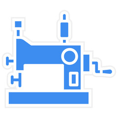 Vector Design Sewing Machine Icon Style