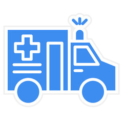 Vector Design Ambulance Icon Style