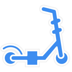 Vector Design Kick Scooter Icon Style