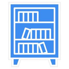 Vector Design Bookshelf Icon Style