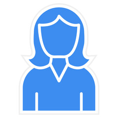 Vector Design Character Female Icon Style