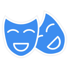 Vector Design Drama Icon Style
