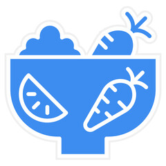 Vector Design Fresh Ingredients Icon Style