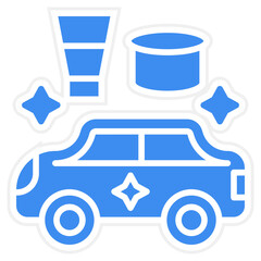 Vector Design Car Waxing Icon Style