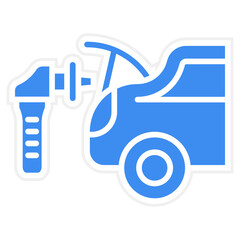 Vector Design Car Trunk Cleaning Icon Style