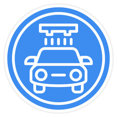 Vector Design Car Wash Sign Icon Style