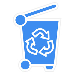 Vector Design Trash Can Icon Style