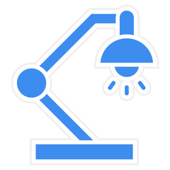 Vector Design Table Lamp Icon Style