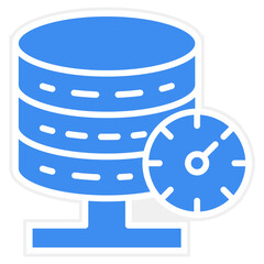 Vector Design Database Speed Icon Style