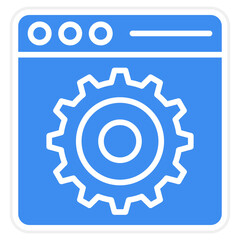Vector Design Browser Setting Icon Style