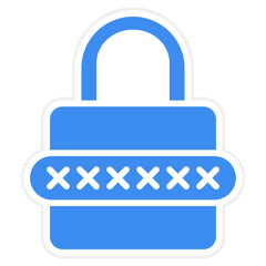 Vector Design Password Icon Style