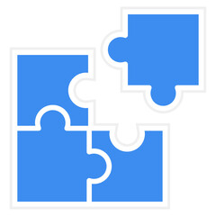 Vector Design Puzzle Icon Style
