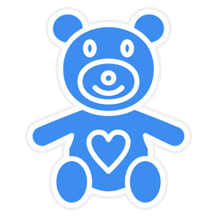 Vector Design Teddy Icon Style