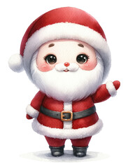 Santa Claus isolated on white background.