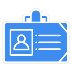 Vector Design Identification Card Icon Style