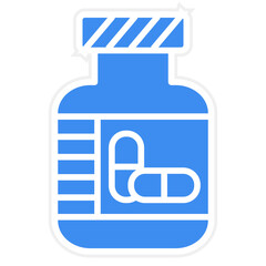 Vector Design Pills Bottle Icon Style