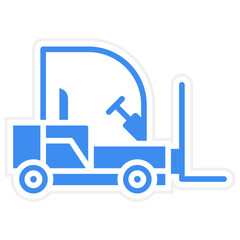 Vector Design Forklift Icon Style
