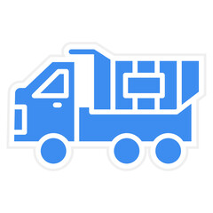 Vector Design Dump Truck Icon Style