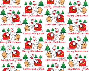 seamless pattern with christmas