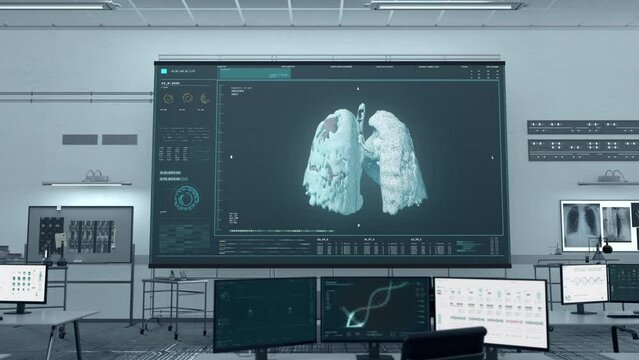 Performing lung analysis procedure to identify possible disease. Diagnosing the lung cancer disease after the analysis of the patients lungs. Analysing the cancerous disease growth in the lungs.