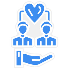 Vector Design Community Work Icon Style