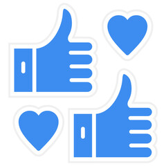 Vector Design Thumbs Up Icon Style