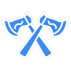 Vector Design Axe Icon Style