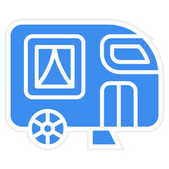 Vector Design Caravan Icon Style