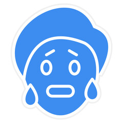 Obraz premium Vector Design Hot Face Icon Style