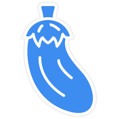 Vector Design Eggplant Icon Style