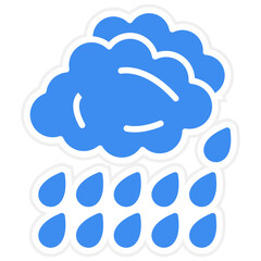 Vector Design Rain Icon Style
