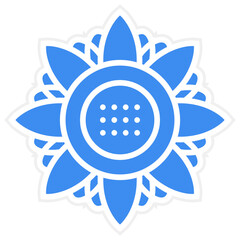 Vector Design Sunflower Icon Style