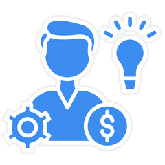 Vector Design Entrepreneurship Icon Style