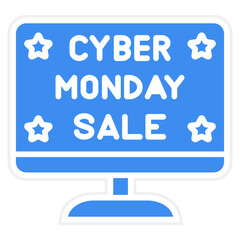 Vector Design Cyber Monday Sale Icon Style