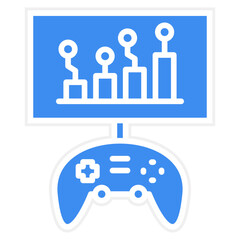 Vector Design Game Analysis Icon Style