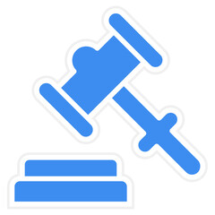 Vector Design Gavel Icon Style