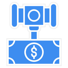 Vector Design Hammer Price Icon Style