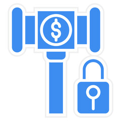 Vector Design Private Auction Icon Style
