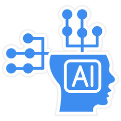 Vector Design Artificial Intelligence Icon Style