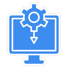 Vector Design Drivers Installation Icon Style