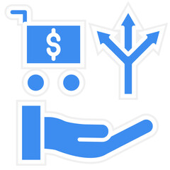 Vector Design Cross Selling Icon Style