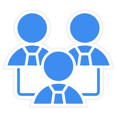 Vector Design Executive Team Icon Style