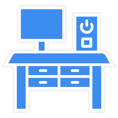 Vector Design Workplace Icon Style